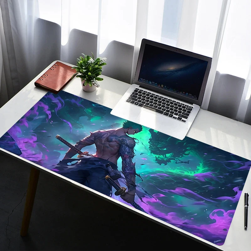 

Mouse Pad PC Accessories Non Slip Rubber Mousepad Laptop Gamer Keyboard Pad Office Computer One Piece Zoro Gaming Desk Mouse Mat