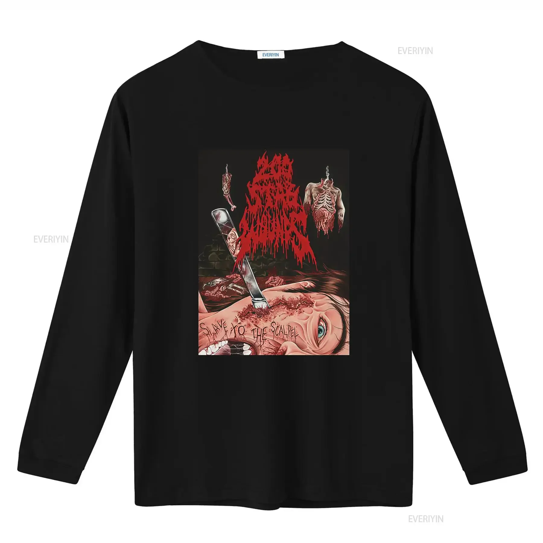 200 STAB WOUNDS Slave To The Scalpel Horror Mens T Shirt Black Size S 5XL vintage Washed streetwear designer clothes Stylish