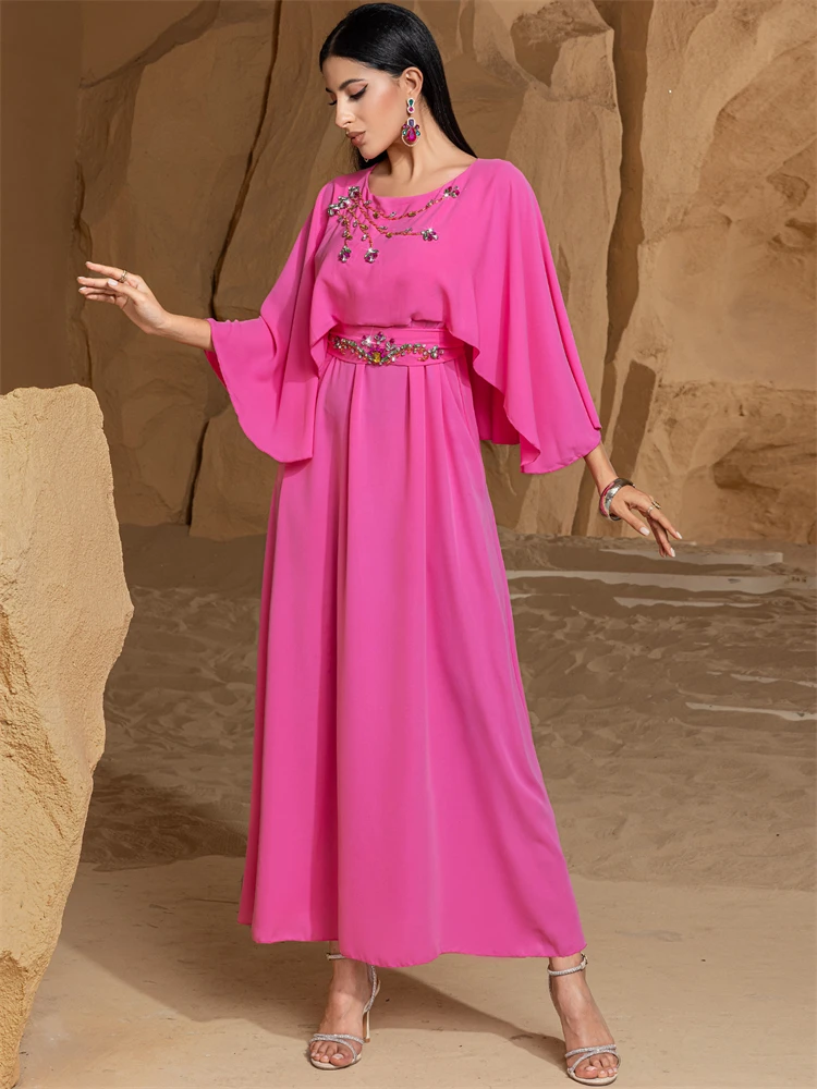 Ramadan Satin Abaya Dubai Luxury Muslim Fashion Kebaya African Dresses For Women Robe Femme Musulmane Caftan Marocain Vestidos