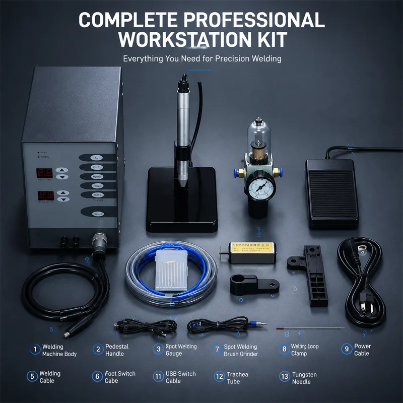 NIUPIKA ARGON ARC SPOT WELDER MACHINE PRECISION MICRO WELDING FOR JEWELRY GOLD SILVER TITANIUM DENTAL REPAIR METAL WORK PU 2027