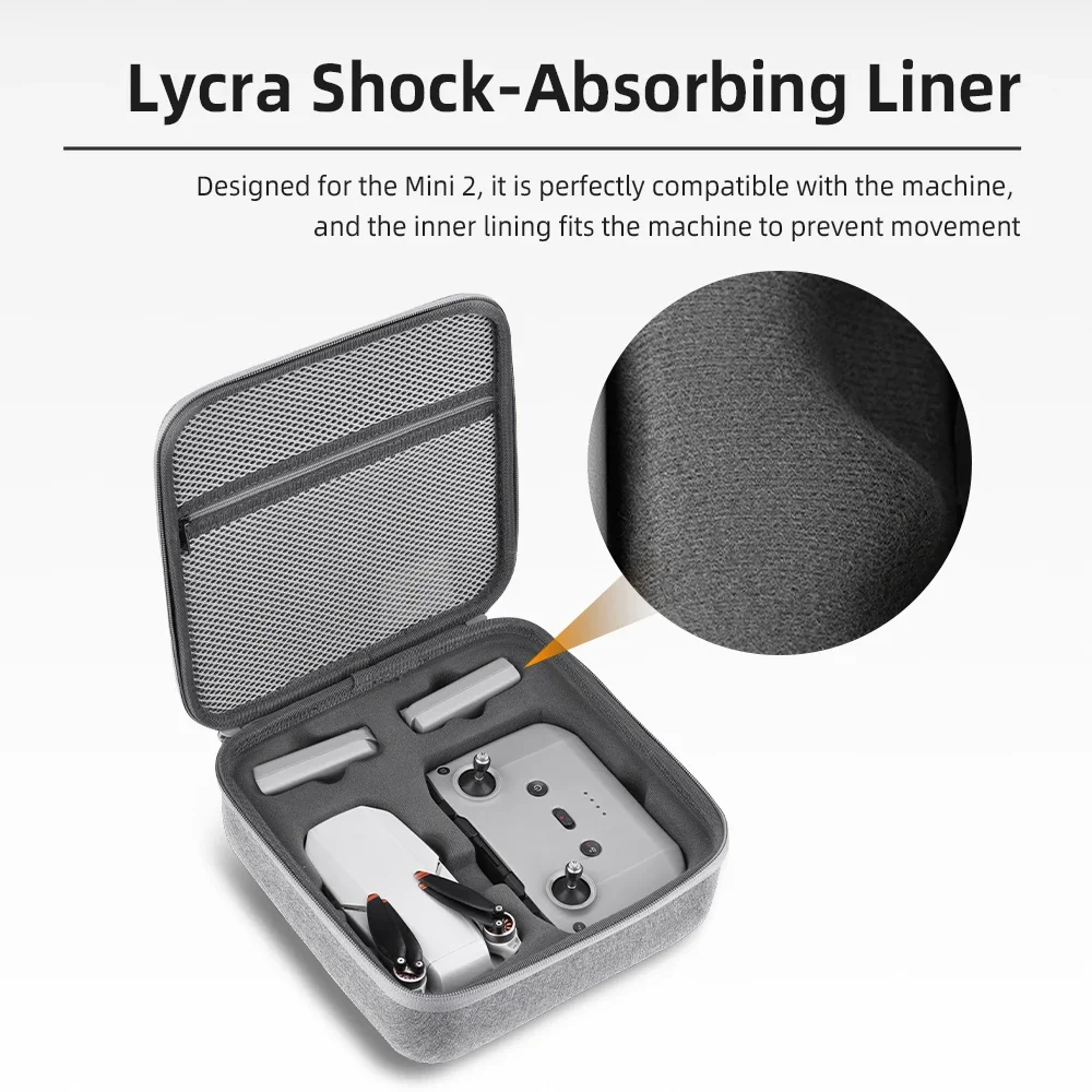 حقيبة حمل لـ DJI Mini 4K/Mini 2 Drone حقيبة يد محمولة للسفر تخزين صندوق صلب مقاوم للماء مقاوم للغبار ومضاد للتصادم