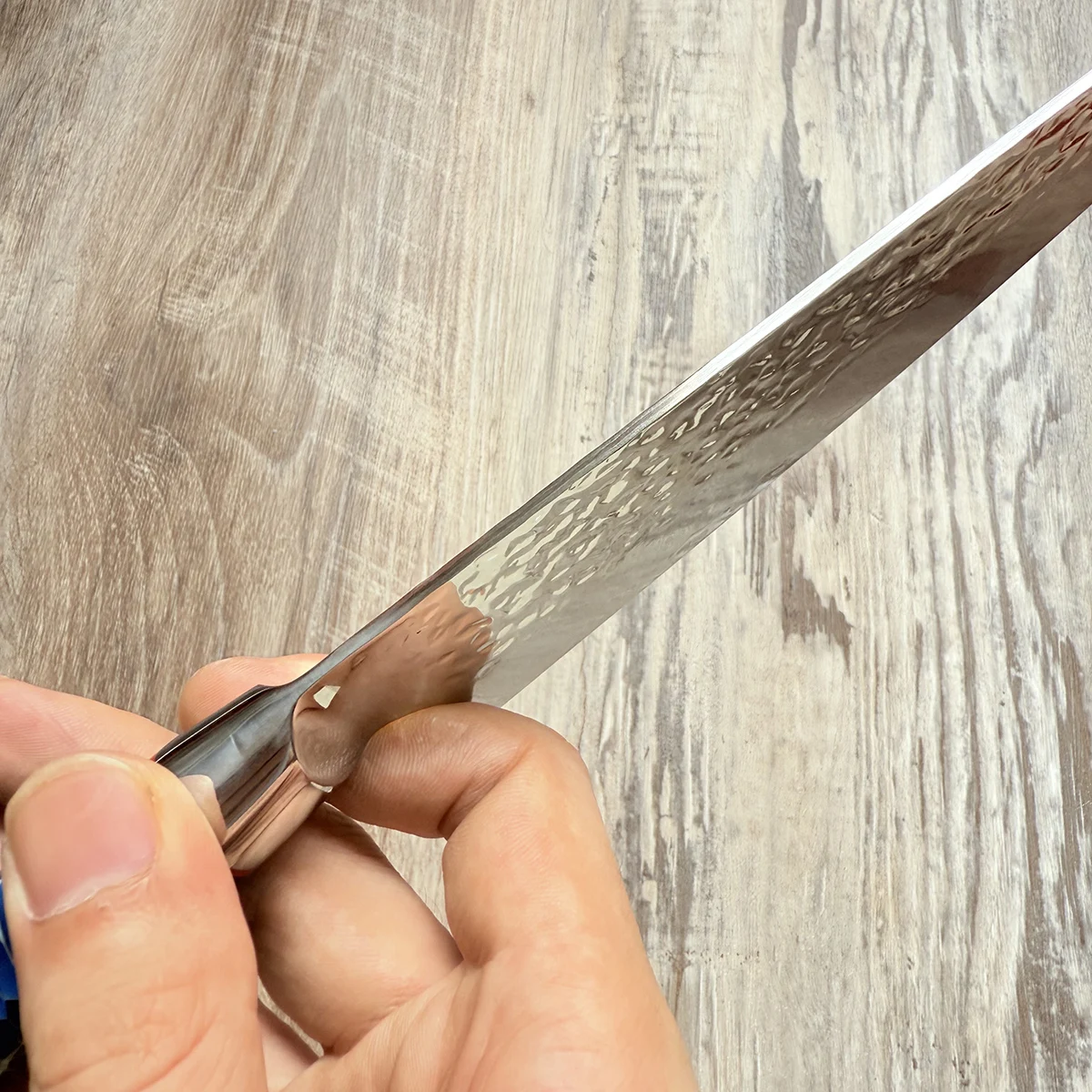7.7 Inch Gyuto Knife S35VN Powder Steel Damascus Blade Chef Cleaver Slicing Handmade Forged Western Kitchen Knives Resin Handle