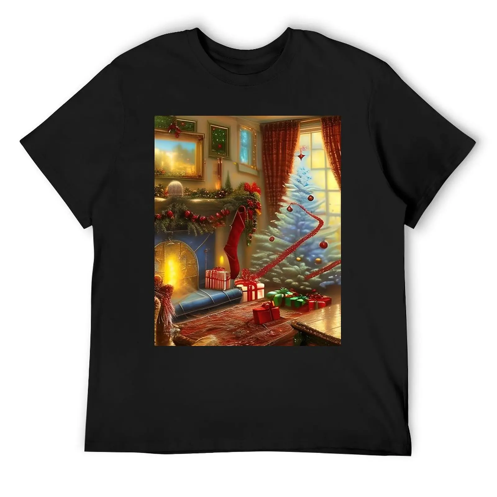 Festive Livingroom T-Shirt heavyweights anime figures mens t shirt