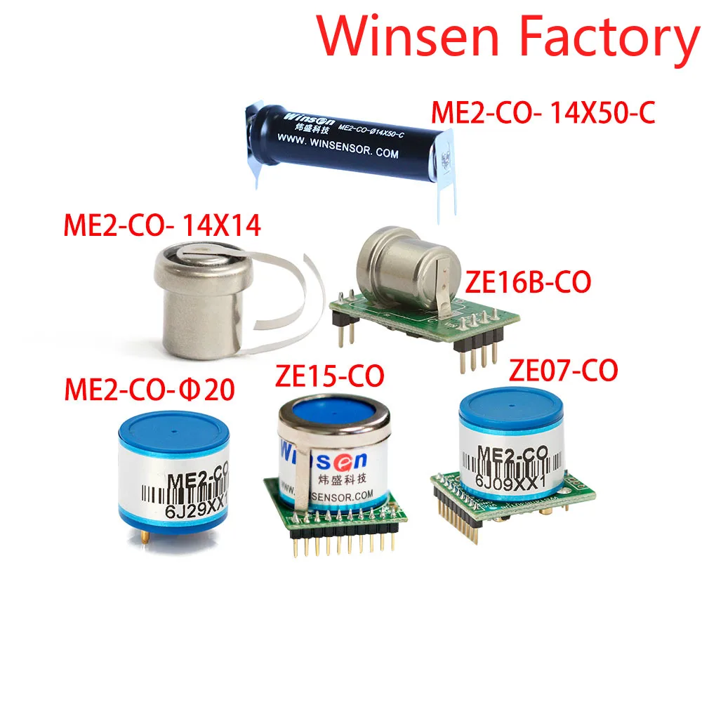 2PCS Winsen ZE07-CO/ZE15-CO/ZE16B-CO/ZE19-CO Civil Carbon Monoxide CO Sensor Modules