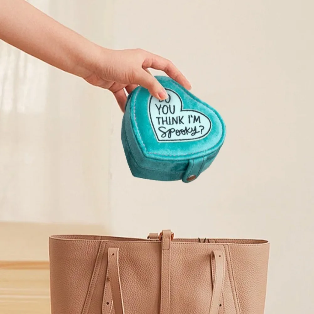 

Denim Heart Jewelry Packing Bag Multi-function Mini Jewelry Display Holder Organizer Necklaces Bracelets Earring Storage Case