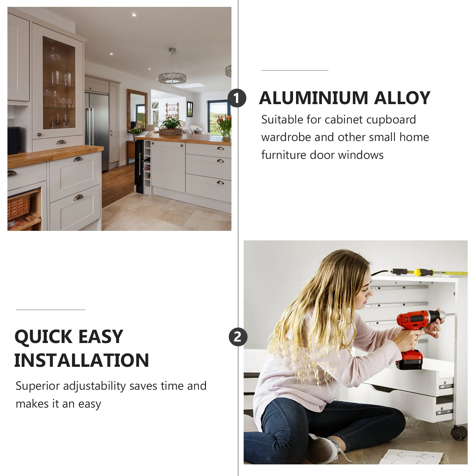 

4Pcs Heavy-Duty Broken Bridge Aluminum Hinge for Doors Windows Casement Long-Lasting Durability Smooth Operation