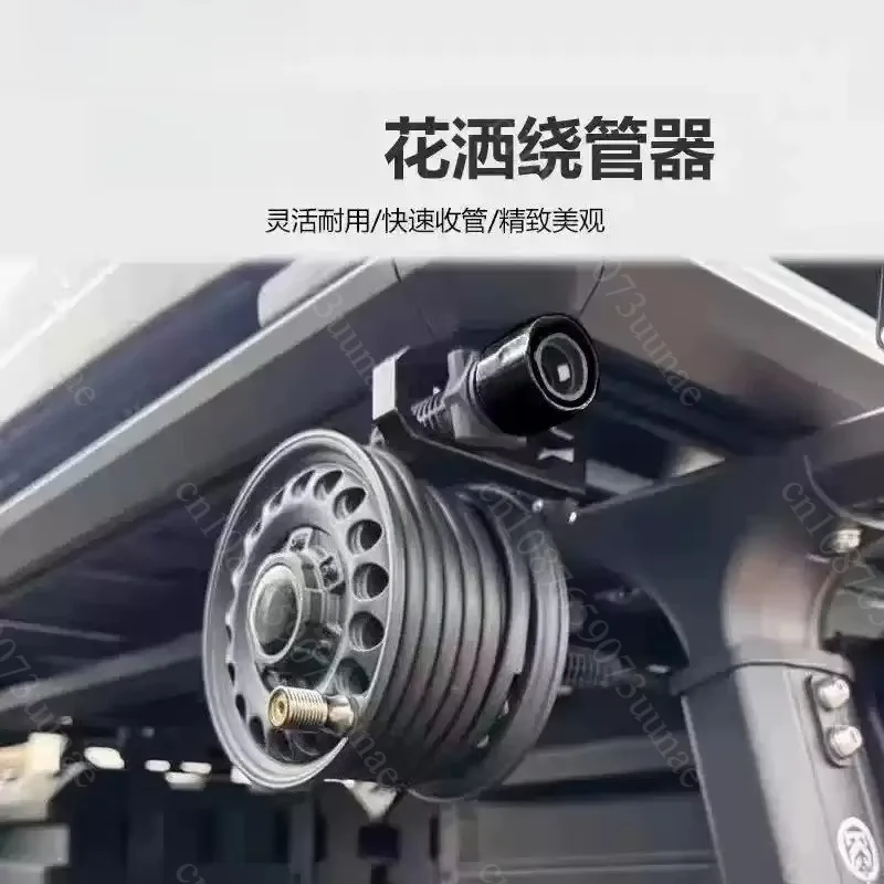 Manual Hose Reel High Pressure Air Grease Hose Retractor Storage Rack for Inflation Pipe