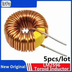 5Pcs LM2596 Toroid Inductor 3A 6A Winding Magnetic Inductance 22uH 33uH 47uH 56UH 100uH 220uH 330uH 470uH Inductor For LM2596