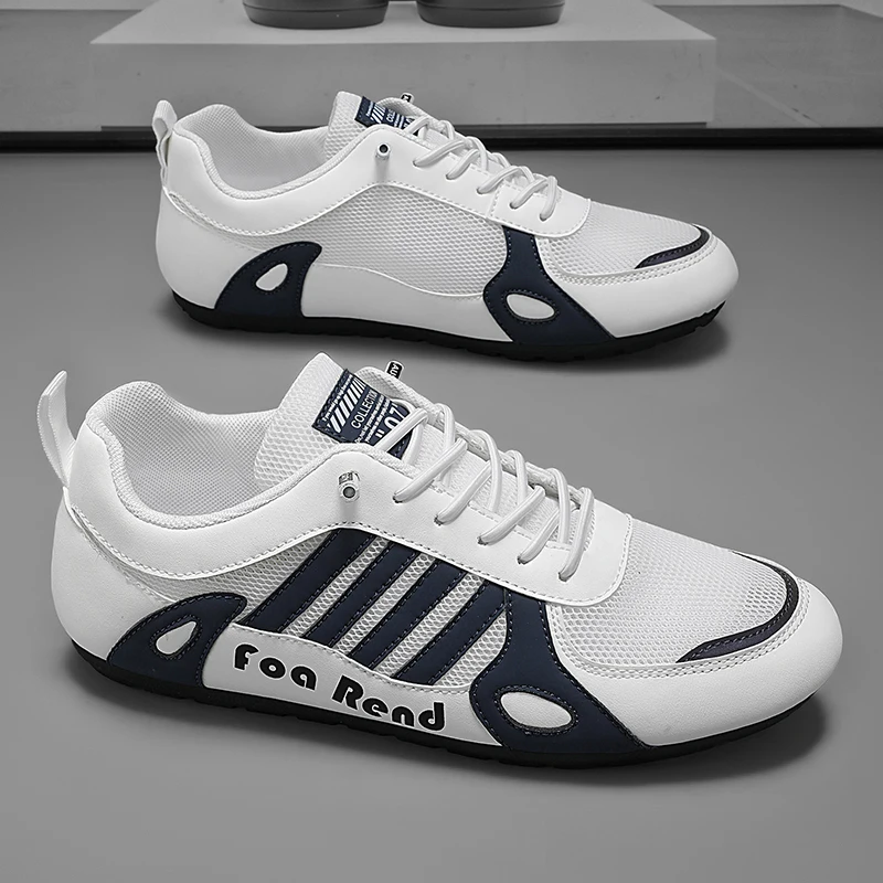 

Мужская повседневная спортивная обувь, теннисные лоферы, дышащие и модные туфли на плоской подошве для бега, мужские