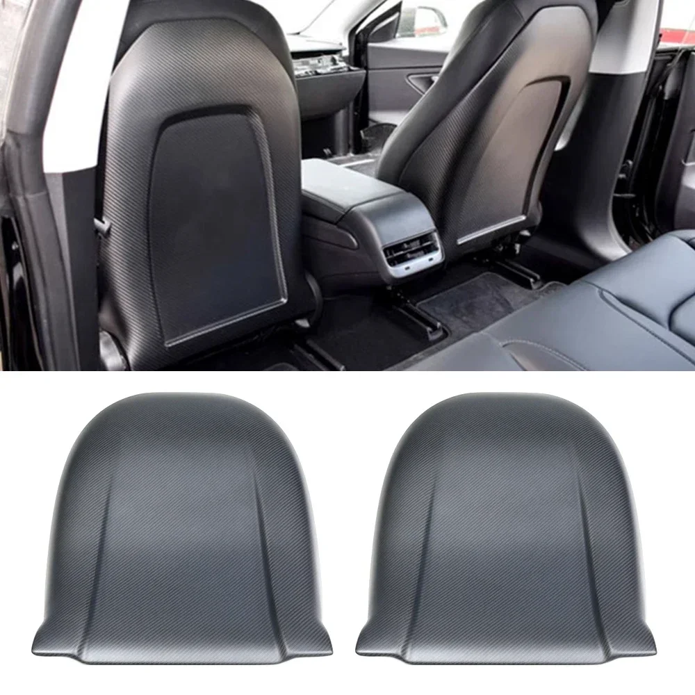 Dry Carbon Fiber Cover for Tesla Model 3 2019 2020 2021 2022 Matte Gloss Carbon Interior Accessories Seat Back Replacement Frame