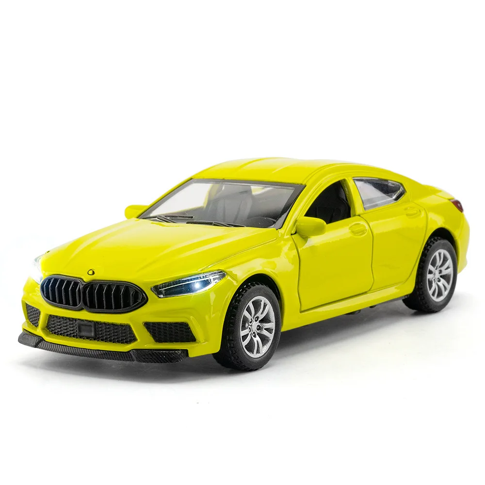 

1:32 M8 Mini Police Car Toy Models Alloy Diecast Sound Light Pull Back Doors Opened Rubber Tires Festival Vehicle Toys Gifts