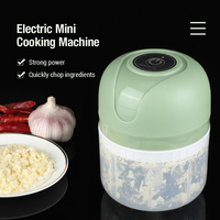 Electric Meat Grinder Garlic Chopper Onion Ginger Chili Chopped Masher USB Charging 250ML Mini Food Shredder Kitchen Appliances