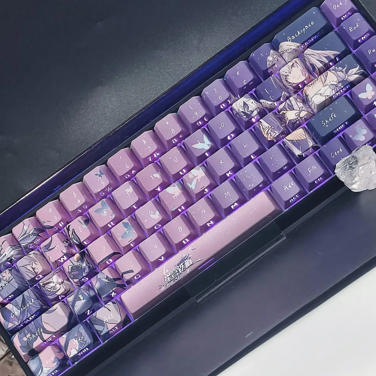 

Honkai: Star Rail Keycaps Anime Castor‌ Theme Keycap Game Key Cap 100 Keys PBT DYE SUB Cherry MX Switch for 61/63/64/83/87