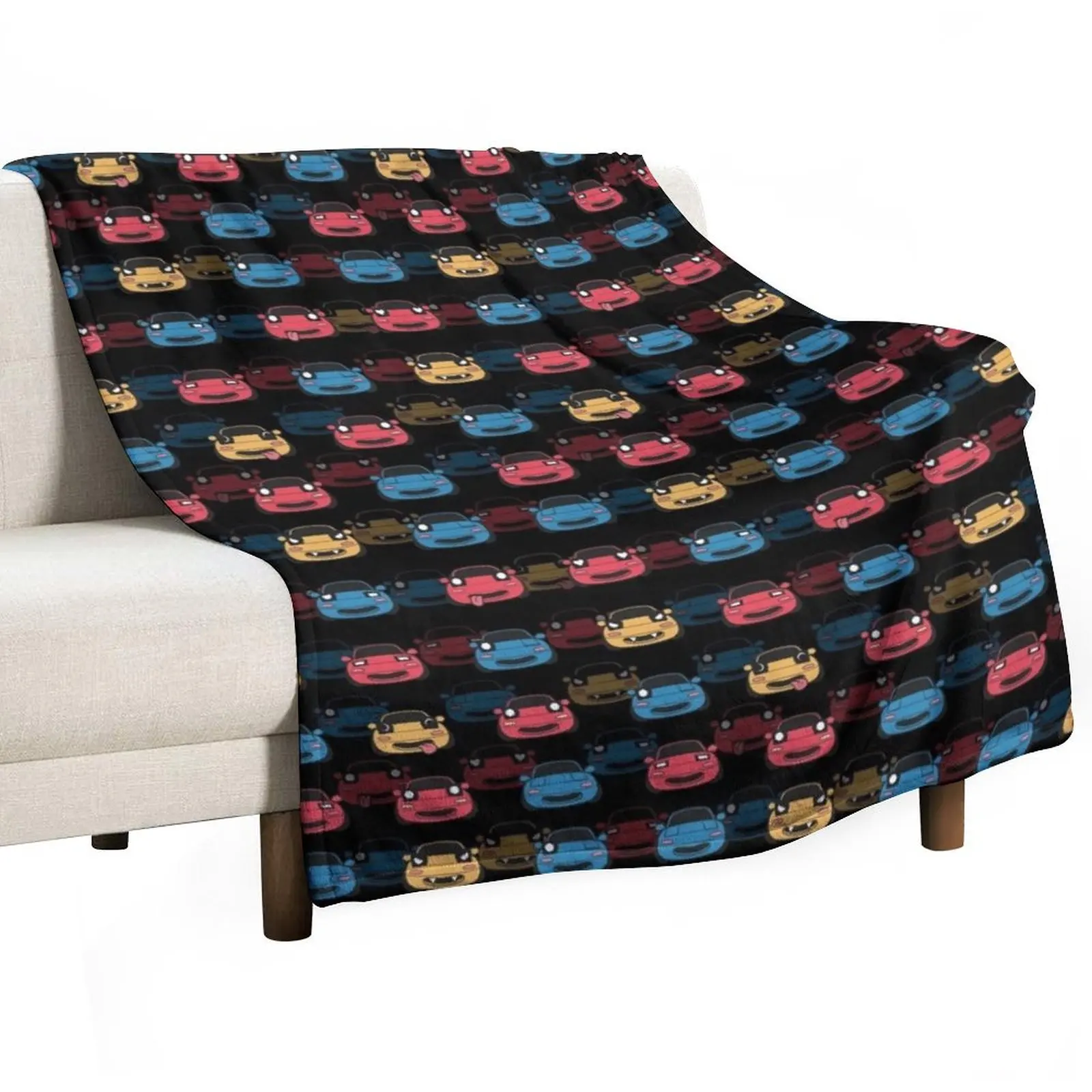 

MIATA PATTERN BLACK Throw Blanket Large Extra Large Throw Flannel Blankets