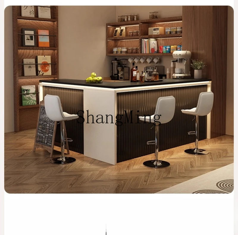 

SM wine cabinet bar table integrated table new high-end living room partition simple dining table