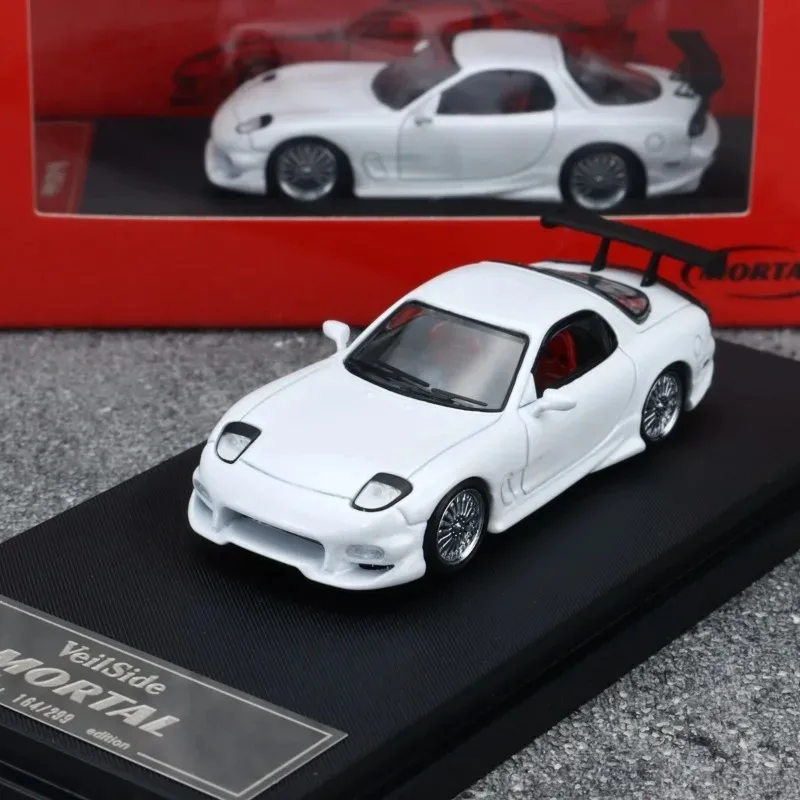 Mortal 1/64 RX7 Veilside Legering Motorvoertuig Diecast Modellen Auto Speelgoed Collectie Jongen Kerstcadeaus