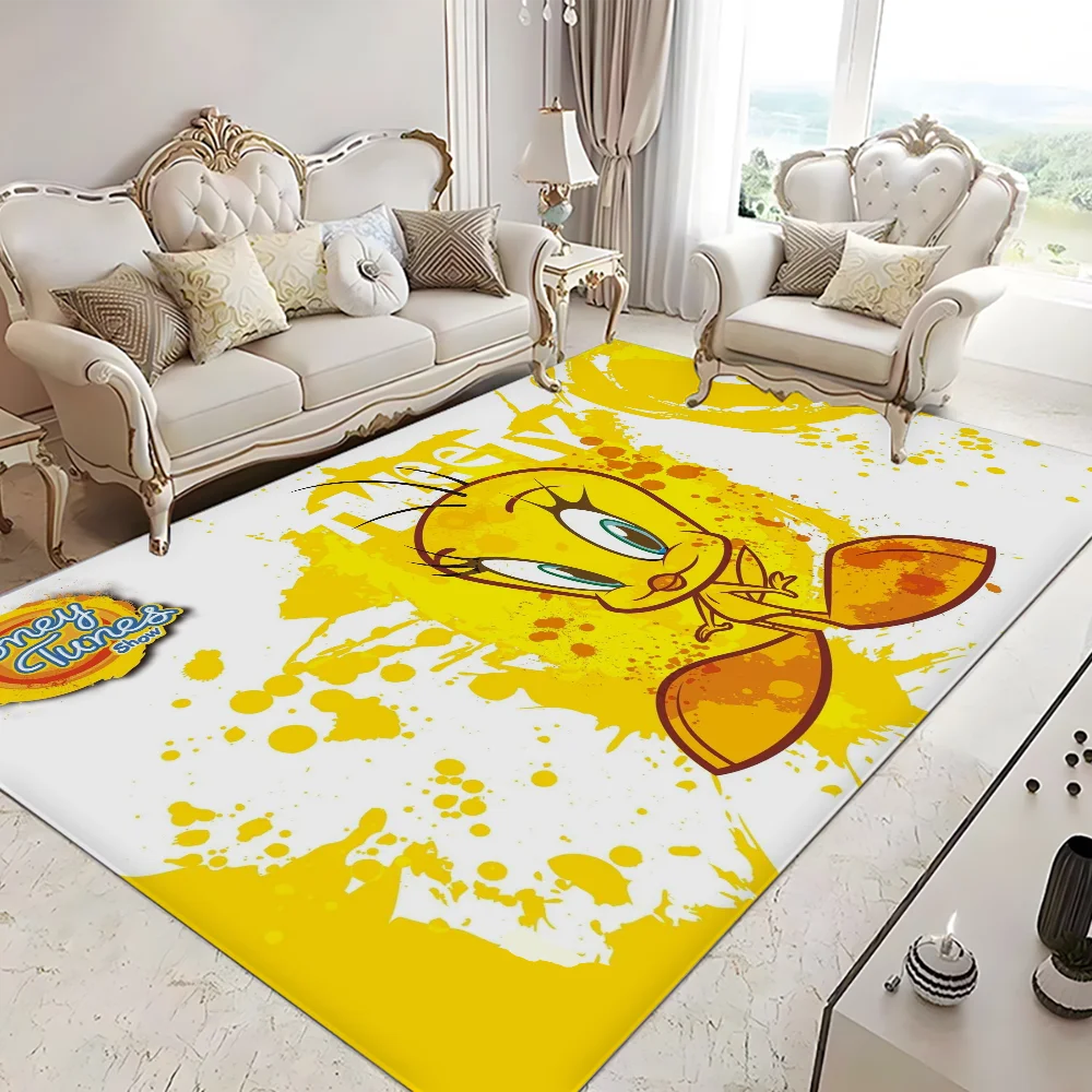 Looney Tunes T-Tweety Bird Floor Mat Kids Room Bedroom Decoration Balcony Anti-Slip Doormat Living Room Welcome Rug