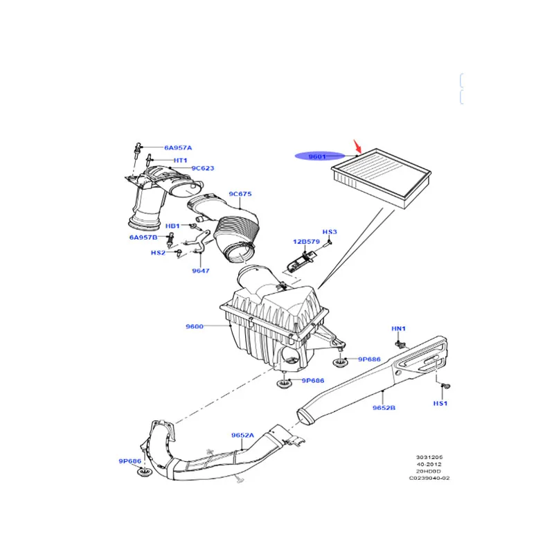 For Land Rover Air Filter series Aurora lr2 found Sport LR029078