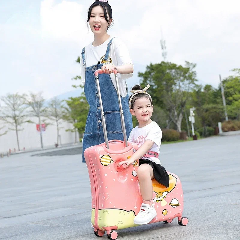 Children's suitcase Girls' riding trolley case Boys' baby suitcase