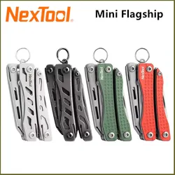 NexTool Mini Flagship EDC Keychain Multitool 10 in 1 Mini Pocket Knife Multi Tool with Folding Pliers Scissors Bottle Opener