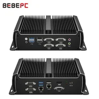 BEBEPC Fanless Mini PC – Intel Core i5-6300U / i5-1135G7, 2× 2.5G LAN (i225), 6× RS232/485 COM, 6× USB 3.0