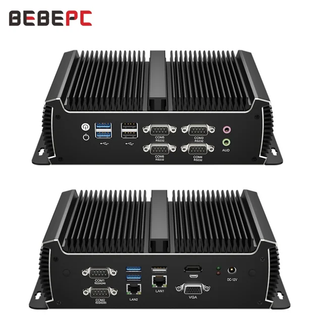 BEBEPC Fanless Mini PC with I5-6300u I5-1135G7 2xI225 2.5G LAN 6xRS232/485 COM 6xUSB3.0 Computer for Industrial Win10Pro Ready BEBEPC Fanless Mini PC – Intel Core i5-6300U / i5-1135G7, 2× 2.5G LAN (i225), 6× RS232/485 COM, 6× USB 3.0