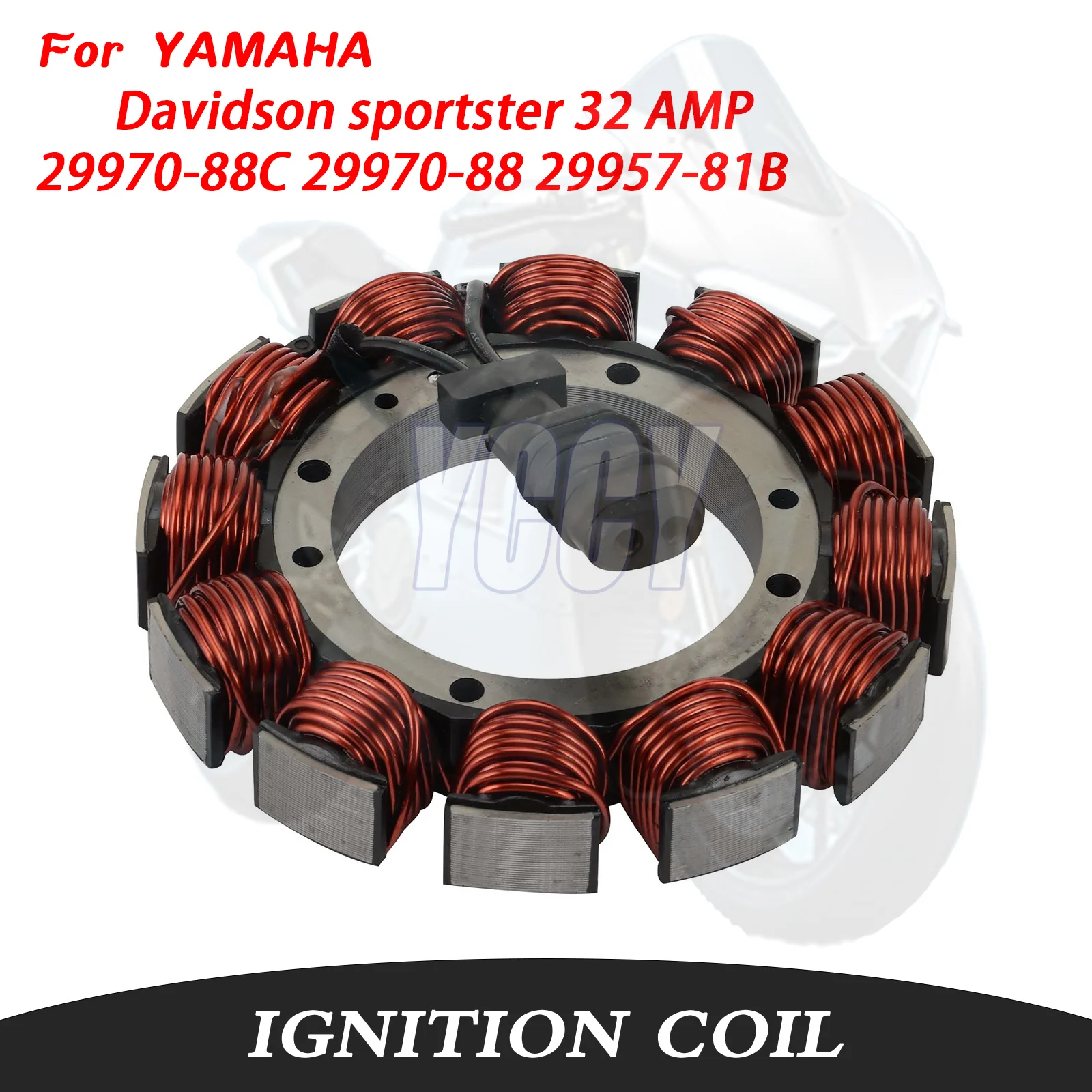 Bobine d'allumage de moto impeccable 29970-88C 29970-88 29957-81B pour HARLEY Davidson Sportster 32 AMP 1989-1999 2997088C