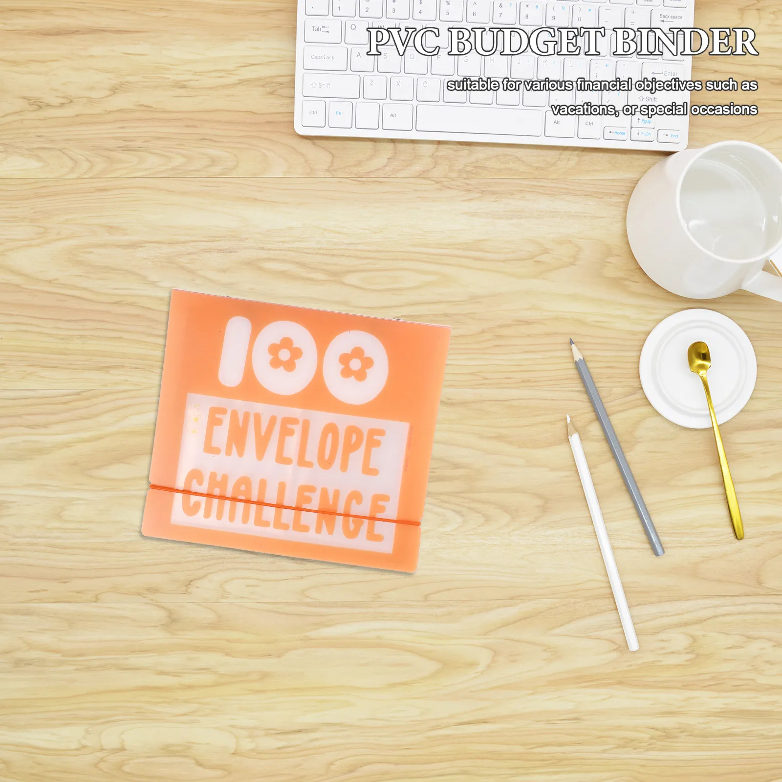 

Cash Savings Challenge Binder 100 Pockets PVC Budget Binder Large Capacity Envelope Challenge Book Home Budgeting Repayment