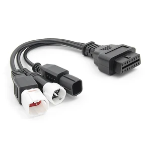 Cáp mở rộng xe máy, nam nam, 3pin, 4pin cho yamaha, 6pin cho honda, 16pin, đầu nối OBD2, công cụ chẩn đoán moto 6 Chẩn đoán bán hàng chính xe máy - №3
