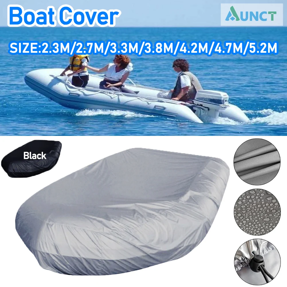 

Multi-size Boat Anti-Dust Cover for 2.3-4.3m Inflatable Boat UV Resistant Waterproof Oxford Dust-poof Shield for Assault Boat