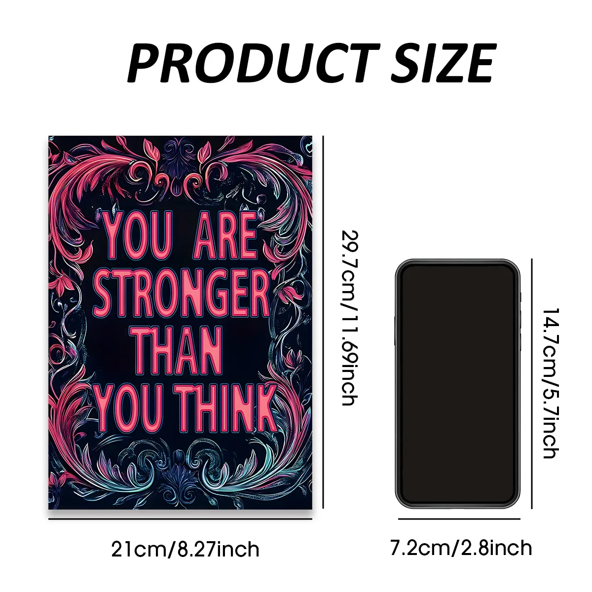New Hot Selling A4 Positive Quote Adult Coloring Book, Thickened Doodle Fill-in Notebook