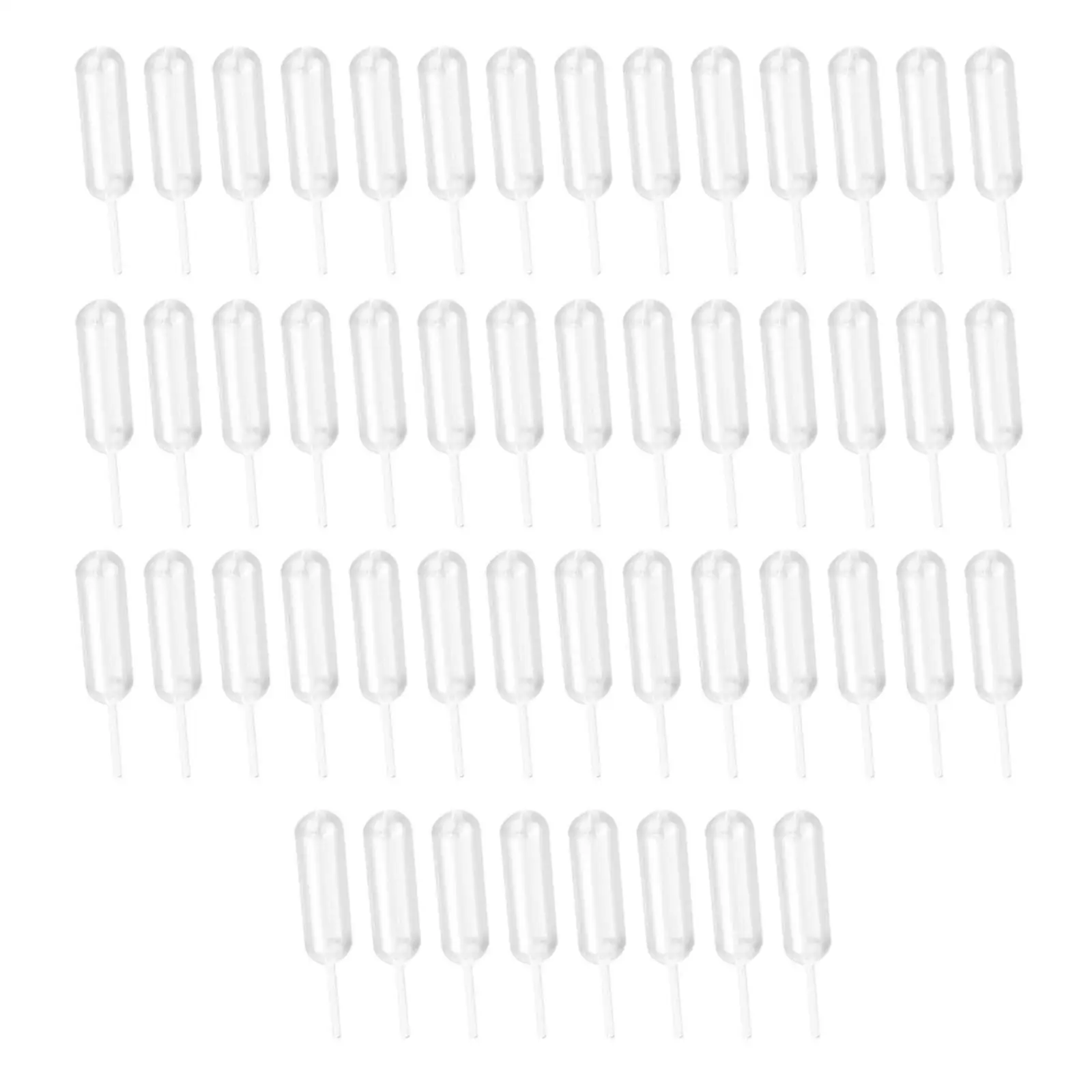 50Pcs Disposable Pipettes Clear Plastic Transfer Pipettes 4ml Mini Squeeze Dropper for Waffles Party Holiday Dessert Ice Cream