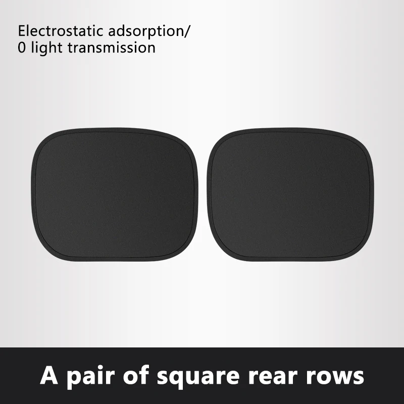 SEAMETAL Elektrostatische Zonneklep voor Auto Zijruit 4-Layer Zonnescherm Gordijnen Anti-Glare UV-Blocker Auto Zon bescherming Cover