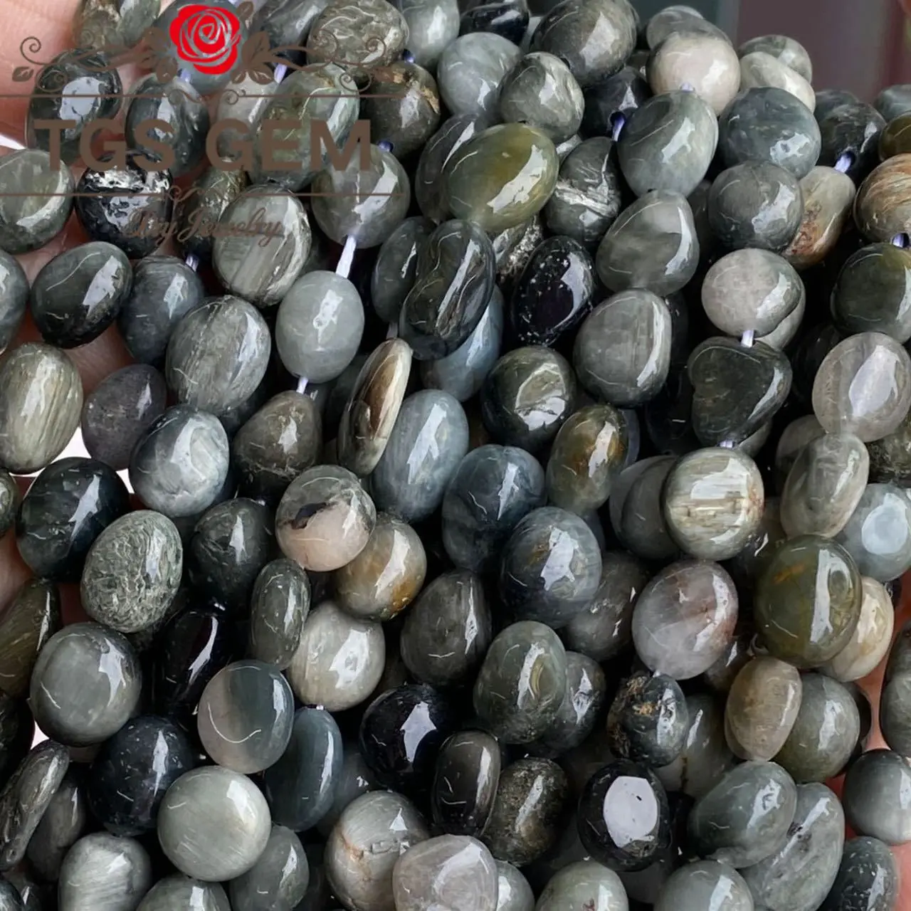 

Factory 6-8mm natural Tiger's eye stone Stone small irregular gemstone fragments jewelry beadsDIYbracelet accessories