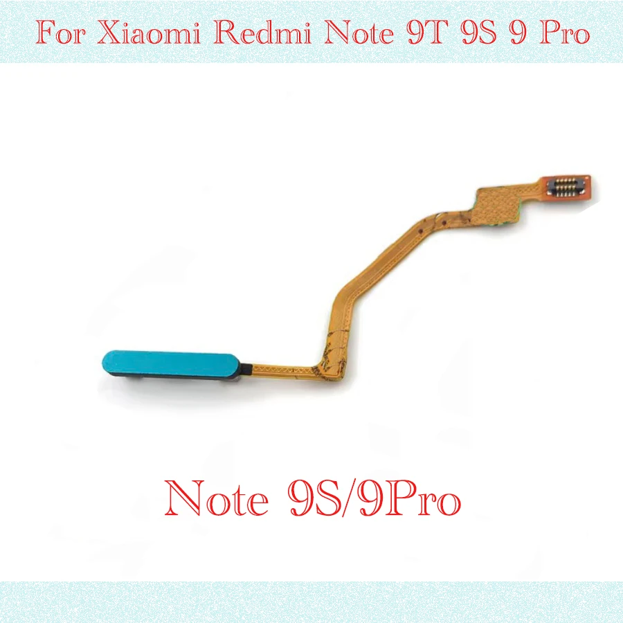 Tested Touch ID Fingerprint Sensor scanner Home Return Key Menu Button Flex Cable For Xiaomi Redmi Note 9T 9S 9 Pro