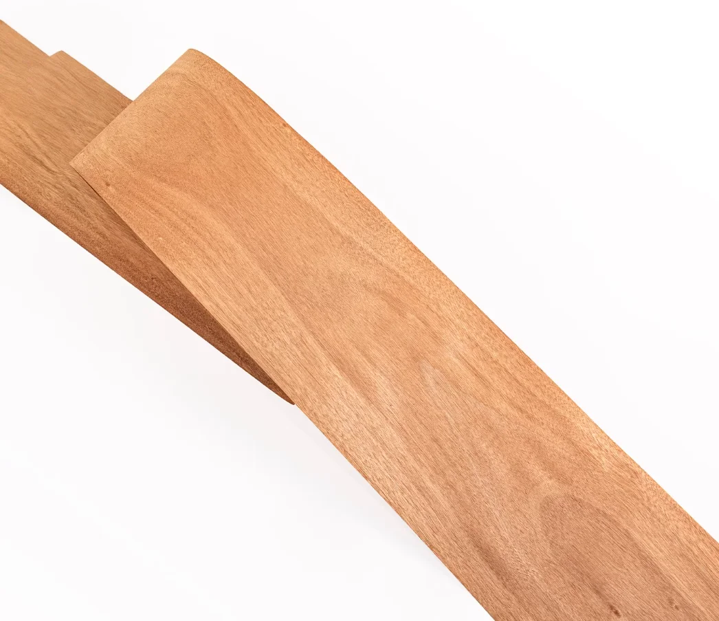 1pcs  0.5mm  Natural Red Walnut Figured Wood Veneer Sheets DIY Crafts, Speaker Cabinet & Interior Decoration