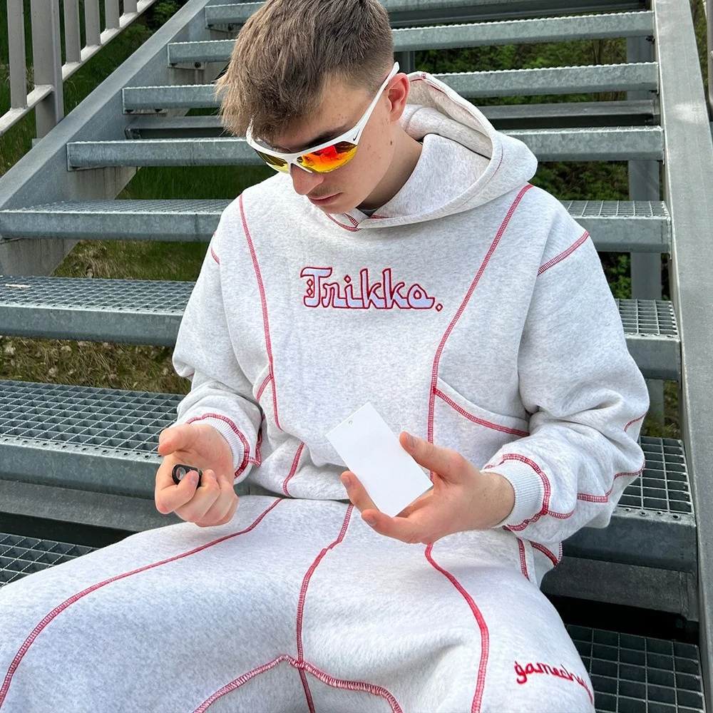 

Худи с вышитыми буквами для мужчин и женщин, осенне-зимняя коллекция, уличная одежда, 100% другое сырье, зимняя коллекция