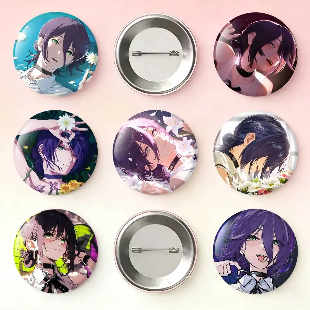 

C-Chainsaw Man Cool R-Reze Badges 25 32 44 58 75 mm Round Fans Collect Friends Gifts Brooch Souvenir