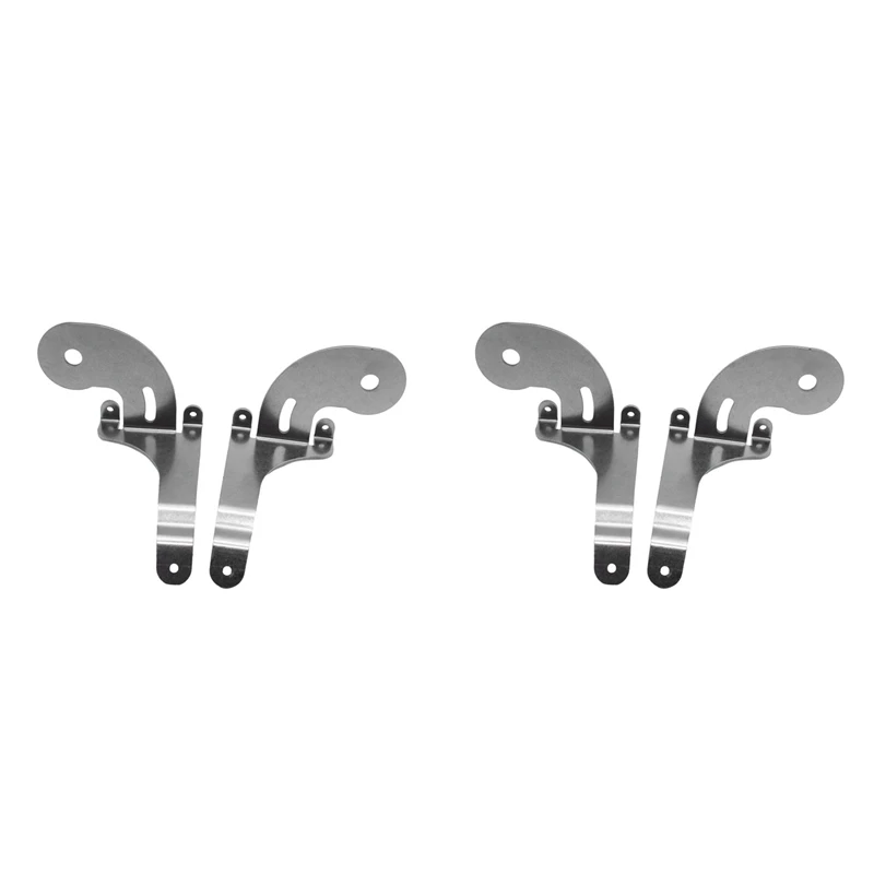 4X Stainless Steel Car Front Grille Spot Light Fixing Bracket For-BMW Mini R50 R52 R53 2001-2007