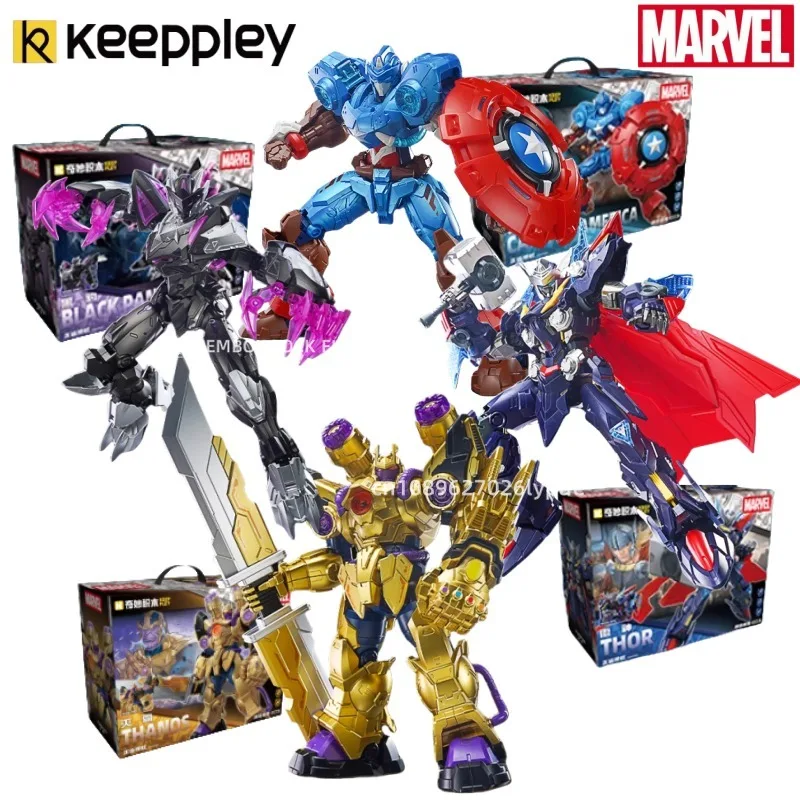 

Keeppley Marvel Mecha Superstar Edition 1st Series Сборка строительного блока Тор Танос Анимационные игрушки Модель Праздничный подарок