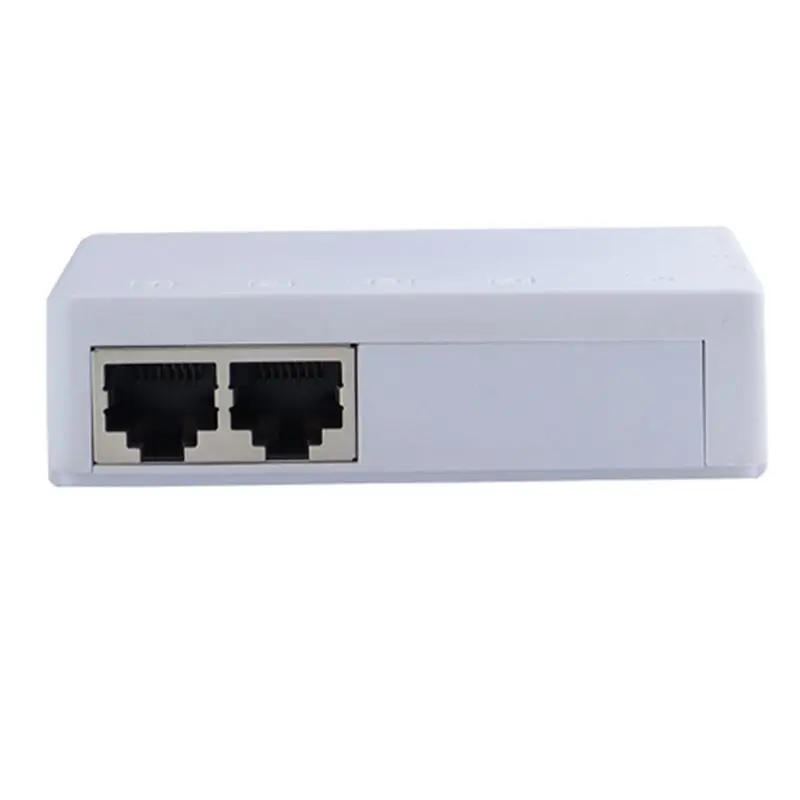 신제품--10X 2포트 PoE 익스텐더 10/100Mbps 1대2 PoE 리피터 12V 1A 250M 거리 표준 PoE 스위치/IP 카메라용 전원 공급