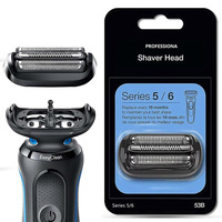 53B Series 5/6 Replacement Head Compatible with Braun Electric Shaver Razor 5018s, 5020s, 5031s, 5050cs, 6020s, 6072cc,Black