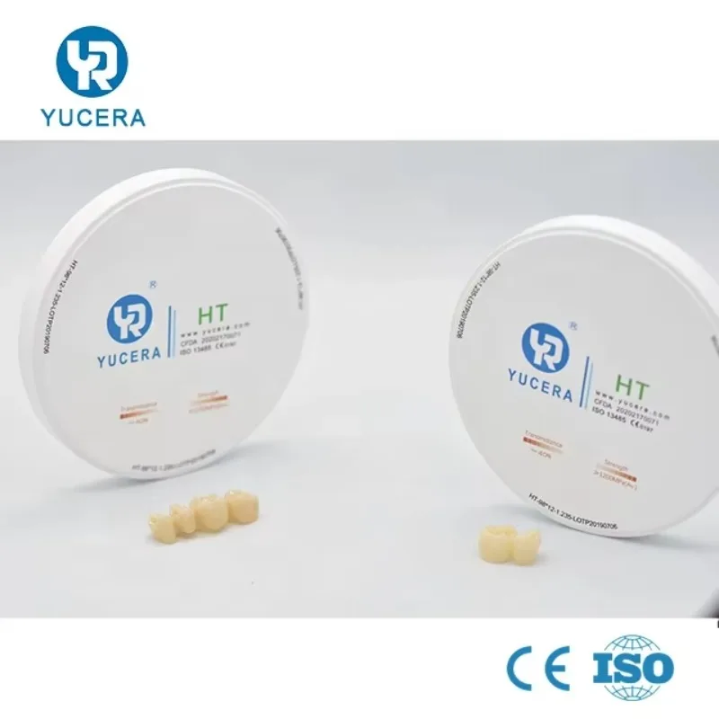 Picture 6: 98mm HT Zirconia Blocks High Strength CAD CAM Milling Discs for Full Contour Crowns Bridge Restoration