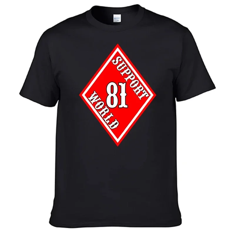 

Support 81 Hells Angels Shirt 100% Cotton Shirt N03 graphic t shirts men clothing oversized t shirt harajuku streetwear