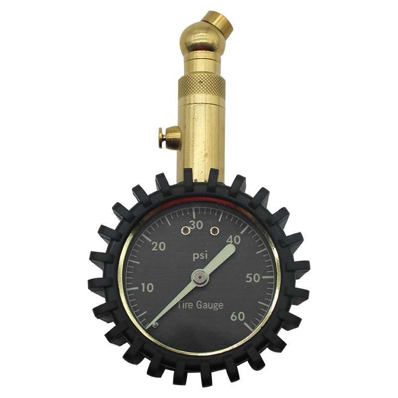 Car Tire Pressure Gauge (0-60PSI) Low And High Air Accurate And Easy To Read Glow Dial Heavy Duty Tire Gauge Glow Dial