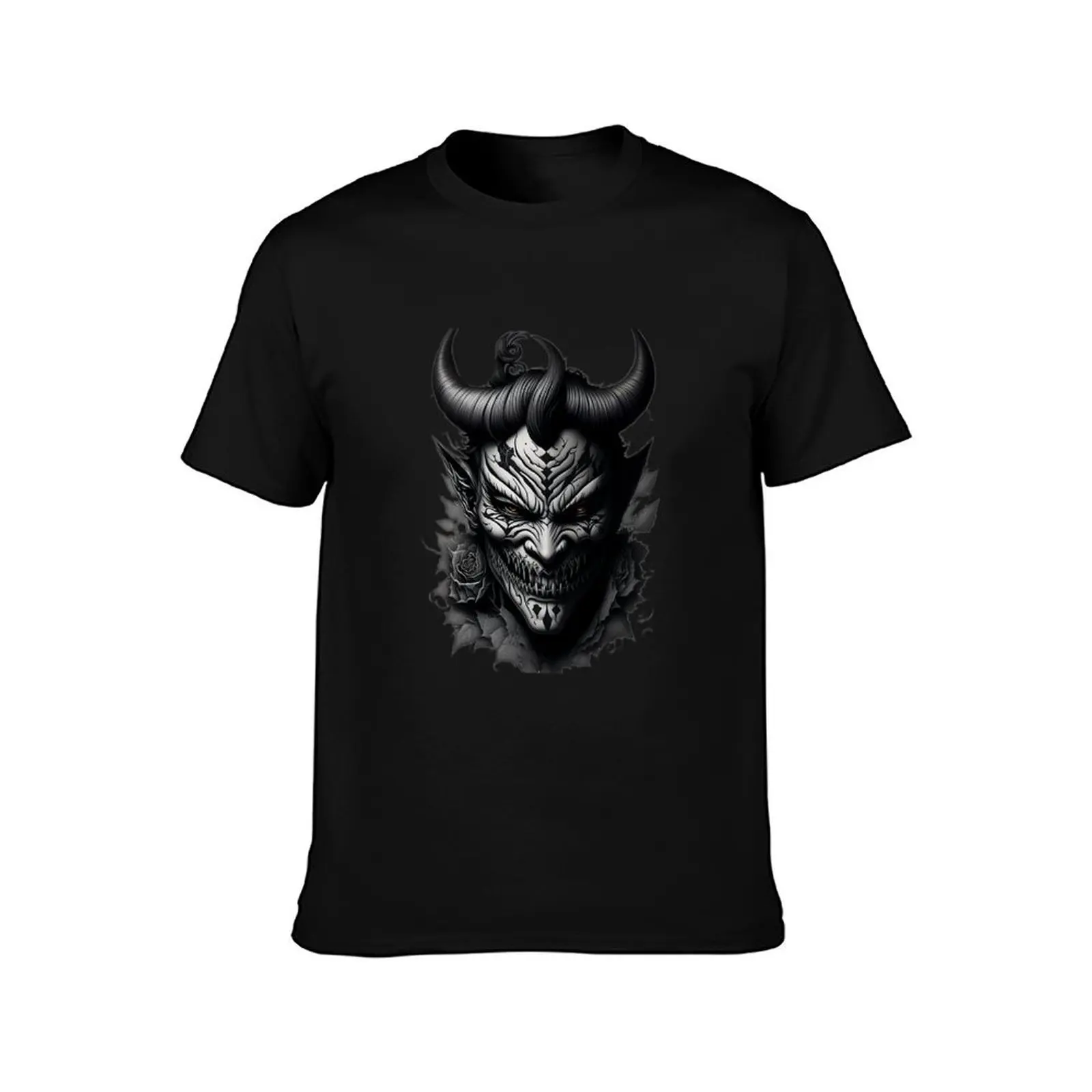 Hannya mask T-Shirt new edition sublime plain white t shirts men