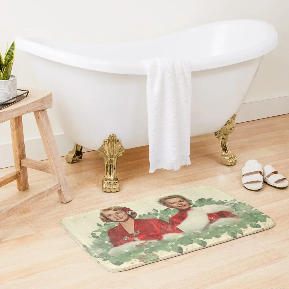 

Sisters - A Merry White Christmas Bath Mat Rugs Baths Toilet Floor Bathroom Gadgets Mat