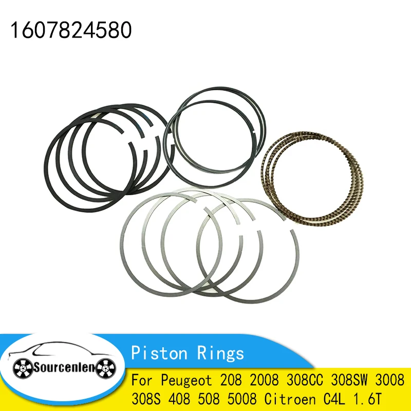 Piston Rings 0640T6  0640.T6 1607824580 For Peugeot 208 2008 308CC 308SW 3008 308S 408 508 5008 Citroen C4L 1.6T Auto Parts