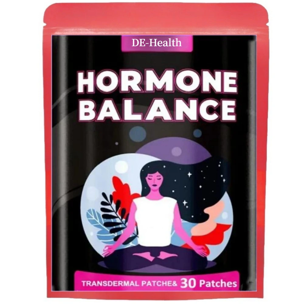 Parches transdermicos de equilibrio hormonal para aliviar la fatiga, columpios de humor, soporte para PMS, menopausia, 30 parches