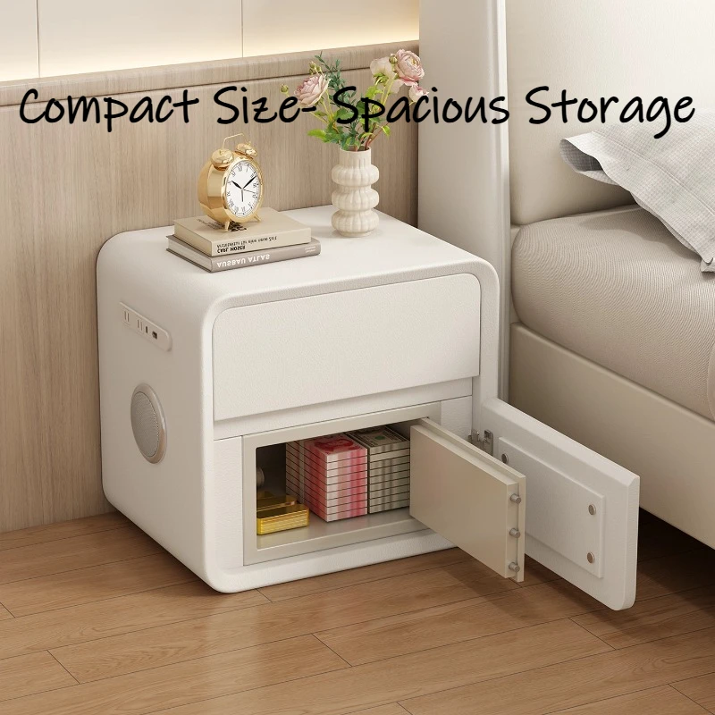 

Guard Against Theft Bedside Table With Drawers Safe Strongbox Nightstands Comfortable Bedroom Luxury Modern Hotel Furniture Home